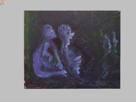 Strach - tlačiarenská farba,sololit - 30x24 - 15 €  PREDANÉ